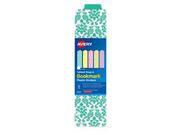 Avery Dennison 24909 5 Tabbed Snap In Bookmark Plastic Dividers Assorted Prints 3 x 11.5 in.