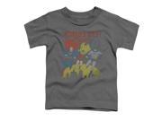 Trevco Jla Worlds Best Short Sleeve Toddler Tee Charcoal Large 4T