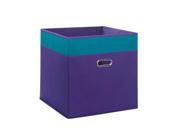 Sourcing Solutions 02 101 RiverRidge Kids Jumbo Folding Storage Bins Dark Purple with Turquoise Two Tone