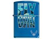 Fox Outdoor 86 11919 Fly Fight Win Zippo Lighter Cerulean