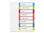 Avery Dennison 11841 Ready Index Table Of Contents Dividers 1 8 Letter