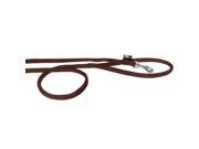 Dogline M8046 6 4 ft. L x 0.38 W in. Comfort Microfiber Round Leash Brown