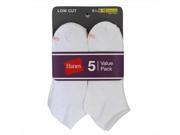 Hanes 859 5 Comfort Collection Women Liner Socks 5 Pack Size 10 12 White