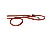 Dogline M8045 3 4 ft. L x 0.33 W in. Comfort Microfiber Round Leash Red