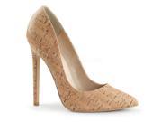 Fabulicious TWI18G_G 6 1 in. Platform Glitter Peep Toe Pump Shoe with 80s New Wave Gold Size 6
