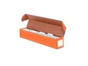 Bankers Box Sentence Strip Storage Box With 4 Dividers Orange