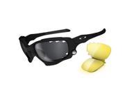 Oakley 04 207 Jawbone Sunglasses Matte Black Black Iridium Vented Yellow