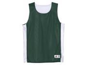 Badger B8559 Adult Challenger Reversible Tank Forest White Extra Large