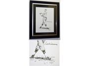 27 x 32 in. Ted Williams Autographed Lithograph Lewis Watkins 1936 Artist Proof