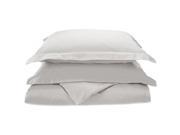 Luxor Treasures C800KCDC SLWH 800 King California King Duvet Cover Set Solid Cotton White