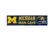Fan Creations C0580L University Of Michigan Distressed Man Cave Sign 24