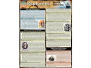 BarCharts 9781423216445 Explorers Of North America Quickstudy Easel