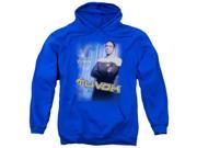 Trevco Star Trek Tuvok Adult Pull Over Hoodie Royal Blue Large