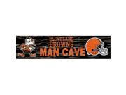 Fan Creations N0580L Cleveland Browns Distressed Man Cave Sign 24