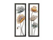 Benzara 48588 Stunning Metal LED Wall Decor 2 Assorted