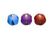 Multipet 51082 3 in. Doglucent TPR Light Up Ball With Outer Rubber Ring Dog Toy