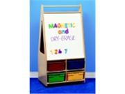 Childcraft Mobile Magnetic Dry Erase Double Sided Easel