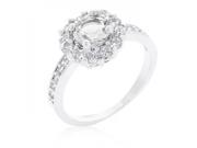 Icon Bijoux R08347R C01 10 Bella Birthstone Engagement Ring In Clear Size 10