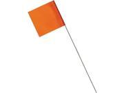 Swanson Tool FOR1510 15 in. Staff Orange Marking Flags 10 Pack 2 x 3 in.