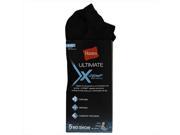 Hanes U21 5 Men Ultimate X Temp No Show Socks Black Size 10 13 Black