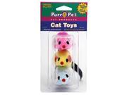 Penn Plax CAT537 Felt Mice Cat Toy 3 Pack