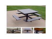 Jayhawk PB 4GRABFSPICAD T Table With black In Ground Frame Gray 4 ft.