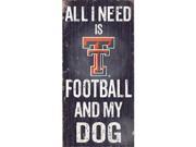 Fan Creations C0640 Texas Tech University Football And My Dog Sign