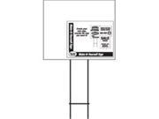 Hy Ko Products lbL 7 Blank Corrugated Sign 20 x 24 In.