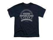 Trevco Family Ties Young Republicans Club Short Sleeve Youth 18 1 Tee Navy Extra Large