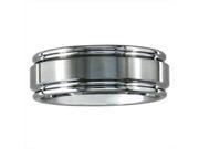 SuperJeweler 8 mm. Brush Finished Tungsten Wedding Band