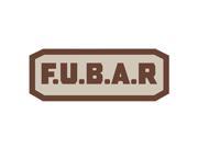 Fox Outdoor 84P 462 F.U.B.A.R Patch Brown And Khaki