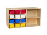 Contender C16603APF Double Mobile Storage With 25 Assorted Pastel Trays Assembled