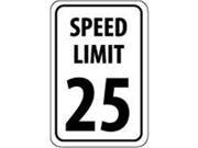 Olympia Sports SA216P 12 in. x 18 in. Sign Speed Limit 25 Reflective