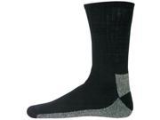 Fox Outdoor CBS BL XL Chukka Cotton Coolmax Sock Black Extra Large