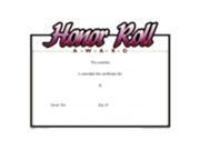 School Specialty Raised Print Honor Roll Recognition Nuline Award Pack 25