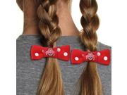 Ohio State Buckeyes Bow Pigtail Holder Old Logo