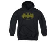 Trevco Batman Type Logo Youth Pull Over Hoodie Black Large