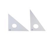 Alvin 131C 8 8 in. Clear Professional Acrylic Triangle 45° 90°