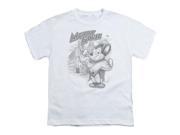 Trevco Mighty Mouse Protect And Serve Short Sleeve Youth 18 1 Tee White Small