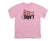 Trevco 90210 Good Girls Dont Short Sleeve Youth 18 1 Tee Pink Large