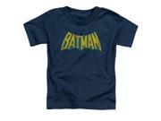 Trevco Dc Classic Batman Logo Short Sleeve Toddler Tee Navy Large 4T