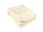 Impressions C500KGPC SLIV 500 King Pillow Cases Cotton Solid Ivory