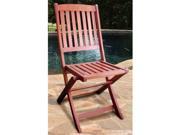Vifah V04 Outdoor Wood Folding Bistro Chairs Set of 2