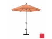March Products SDAU908900 5403 9 ft. Aluminum Market Umbrella Auto Tilt Champagne Sunbrella Jockey Red
