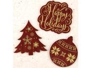 Prima Marketing 582531 A Victorian Christmas Laser Cut Wood Icons Words With Foil