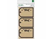 American Crafts 340606 Remarks Holiday Kraft Labels 3 x 2 in. 1 Noel Tags