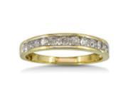 SuperJeweler H031104 10Y z5.5 0.5Ct Channel Set Diamond Wedding Band In 10K Yellow Gold Size 5.5