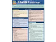BarCharts 9781423217589 Apa Mla Guidelines Quickstudy Easel