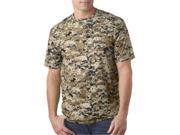 Badger 4180 Adult Digital Tee Sand Digital Extra Small