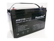 PowerStar AGM12100 02 Replacement UB121000 12V 100Ah SLA Battery 2 Year Warranty